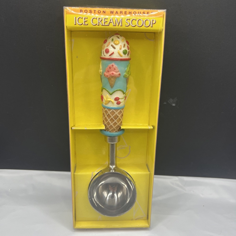 New Vtg 1998 Boston Warehouse Lillian Vernon Ice Cream Scoop 78160 Retro Kitsch